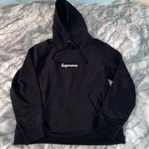 supreme box logo hoodie size large